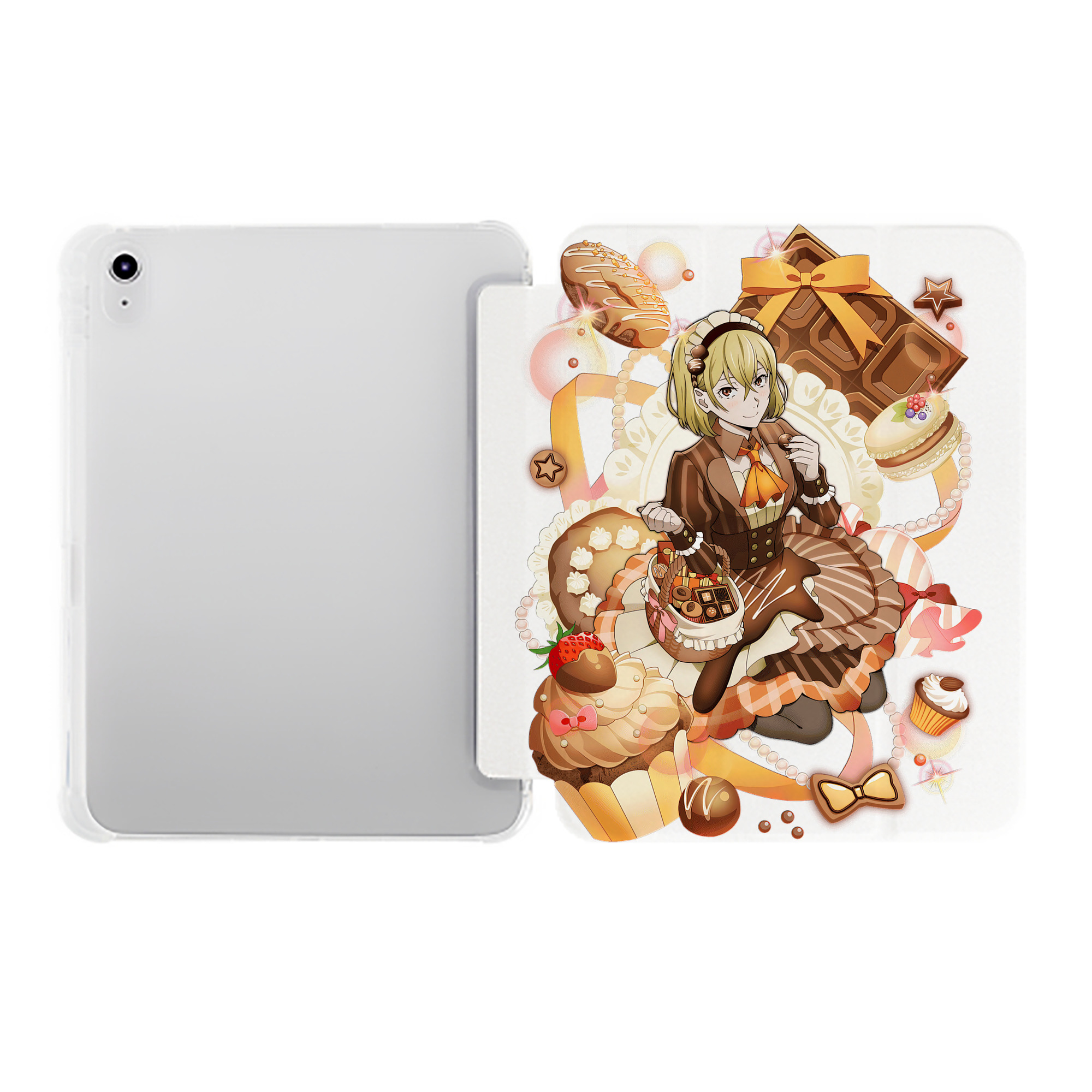 （画像用） 文豪ストレイドッグス Bungo Stray Dogs IPad ケース ペン収納付き 三つ折りスタンド PUレザー×シリコン 対応機種9.5/10.5/10.9インチ